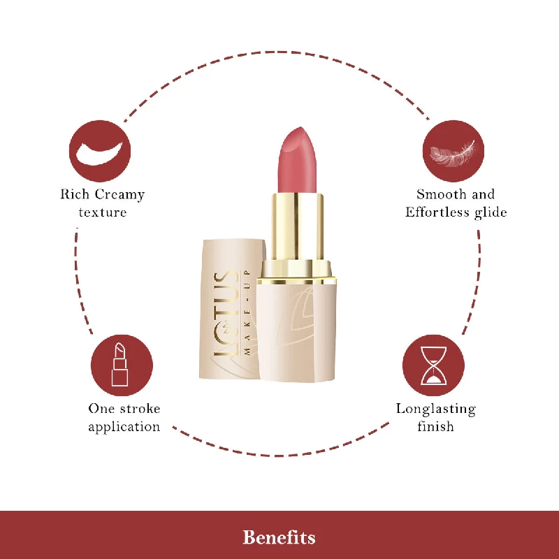 Lotus Make-Up Pure Colors Matte Lip Color - Nude Shine, 4.1 g-6.webp